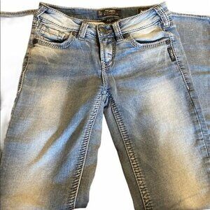 Silver Jeans Aiko mid Slim Boot Men's Blue Jeans 26W 31L
